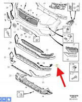MOCOWANIE LEWEGO HALOGENU VOLVO XC90 2020- OE 31663502