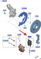 KLOCKI HAMULCOWE PRZÓD 1797211 _ CV61-2K021-BA