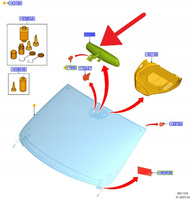 LUSTERKO WSTECZNE DZIEŃ NOC FORD KUGA ESCAPE 2020- 2677809 _ LU5A-17700-CB
