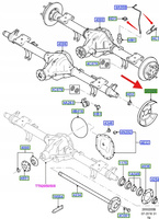 OSŁONA TARCZY HAMULCOWEJ TRANSIT 2006- 1746199 _ 9C11-2K317-CB