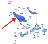 WAHACZ TYŁ LEWY PRAWY FORD FOCUS Mk4 2019- OE 2496994 _ JX61-5K652-CEA