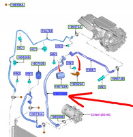 PRZEWÓD KLIMATYZACJI FORD B-MAX FIESTA Mk7 2012- 1932076 _ C1B1-19F618-GA