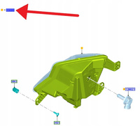 HALOGEN PRAWY PRZÓD FORD FOCUS 2018- 2022 OE 2239222 _ JX7B-13B220-DC
