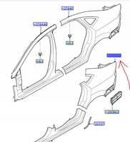 BŁOTNIK TYLNY RH FORD MONDEO Mk4 Sedan 2007-2014_1470487_7S71-F278A92-AA