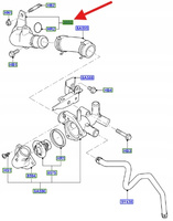 POŁĄCZENIE WYLOT WODY TRANSIT 2006-14 1373099 _ 6C1Q-8250-AA
