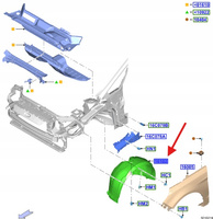NADKOLE WEWNĘTRZNE LEWY PRZÓD SMAX GALAXY 2015-19 1930479 _ EM2B-R16115-AL