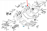 LISTWA DEKOR MERCEDES C KLASA 205 W205 A2056809504