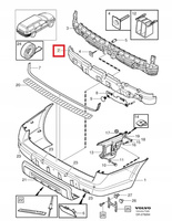 ABSORBER ZDERZAKA TYLNY VOLVO XC70 I 2001-2007r