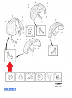 CHLAPACZE PRZEDNIE VOLVO EX40 XC40 2023- OE 32321854
