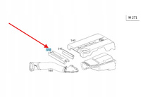 OSŁONA GÓRNA SILNIKA BENZYNA MERCEDES W171 W203 W209 E W211 OE A2710160024