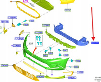 BELKA ZDERZAKA PRZÓD TRANSIT CONNECT 2013- 2453533 _ KV6B-V10922-BC