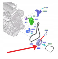 KOŁO PASOWE WAŁU KORBOWEGO 2.0L ECOBLUE KUGA 2020- 2385515 _ KK2Q-6B319-BC
