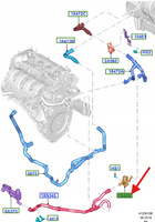 ZAWÓR NAGRZEWNICY 2.0 EB FORD KUGA 14- CONNECT 13- 2418888 _ CV61-18495-TE