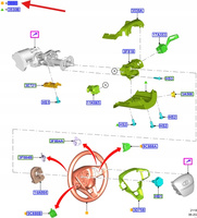 KIEROWNICA FORD FOCUS MK4 2018- 2647027 _ JX7B-3600-MG3ZHE