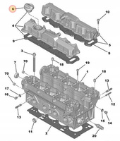 KOREK WLEWU OLEJU CITROEN C2 C3 C4 C5 C8 DS3 DS4 JUMPY BERLINGO OE 025856