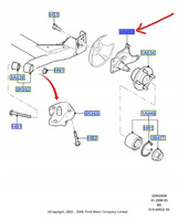 CZOP TYLNY ŁOŻYSKA KOŁA LEWY FORD FOCUS Mk1 FIESTA _ 1138520 _ 98AB-4A492-BB