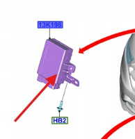 MODUŁ REFLEKTORÓW PRZÓD FORD EDGE SMAX GALAXY 15- 2315838 _ EM2T-13C148-AP
