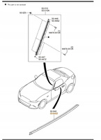 Listwa przednia drzwiowa - Mazda MX-5_N24350650B
