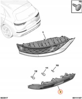 LAMPA TYŁ LEWA CITROEN DS7 OE 9815722980