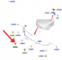 KOSZYK CZUJNIKA PARKOWANIA PRAWY WEW KUGA 020- 2501154 _ LJ6T-15A861-AA5YZ9