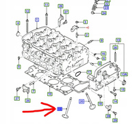 ZAWÓR WYDECHOWY 102mm FORD GALAXY Mk2 2000-2006 2.8L _1118084_YM21-6503-AA