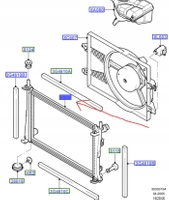 CHŁODNICA WODY FORD FUSION 1.4L DURATORQ TDCi 1430653 _ 4S6H-8005-CB