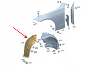 NADKOLE PRAWY PRZÓD MERCEDES C klasa W206 OE A2068842600