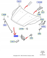 ZAMEK MASKI FORD FOCUS MK2 C-MAX Mk1 KUGA Mk1_4895286_3M51-16700-BC