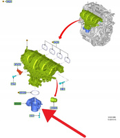 PRZEPUSTNICA 2.0 2.3 EB FORD KUGA FOCUS 2019- 2227804 _ K2GE-9F991-AA