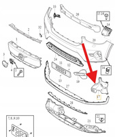 MOCOWANIE ŚLIZG ZDERZAKA LEWY PRZÓD VOLVO XC40 EX40 C40 2023- OE 32136092