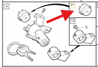 KOSTKA STACYJKI VOLVO S60 2001- XC90 2003- S80 V70 XC70 OE 8650054