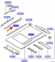 LISTWA DACHOWA PRAWA FORD FOCUS 1998- 1113230 _ 98AB-N50462-BJ