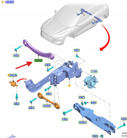 WAHACZ TYŁ LEWY PRAWY FORD KUGA 2020- 2451575 _ LX61-5500-AEA