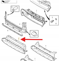 KIEROWNICA POWIETRZA WLOT DOLNY VOLVO V40 2013- CC OE 31323114
