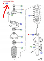 AMORTYZATOR PRZÓD FORD ESCORT 1995-2001_ 1015789 _  95AX-18045-JF