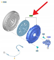 SPRZĘGŁO 1.2 1.5 EB MANUAL FORD KA+ FOCUS 2018- OE 2464090 _ GN1G-7540-CC