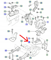 WSPORNIK SILNIKA FORD GALAXY Mk2 2000-06 _ 1113244  _ YM21-6031-CB