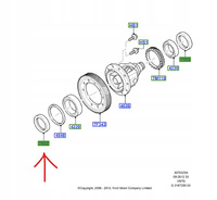 USZCZELNIENIE PÓŁOSI PRZEDNIEJ FORD TRANSIT MK6 1490305 _ 8C1R-3K169-AA
