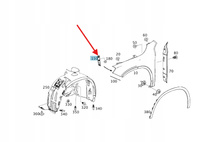 UCHWYT BŁOTNIKA LEWY PRZÓD MERCEDES GLA W156 OE A1566280114