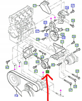 ROLKA NAPINACZA PASKA KLINOWEGO FORD FIESTA 1.8D_1089679_96FF-19A216-AF