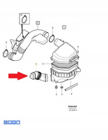 DOLOT OBUDOWY FILTRA POWIETRZA 3.0 3.2 B6 VOLVO XC70 V70 2008- OE 31202013