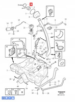 UCHWYT KORKA PALIWA VOLVO V70 II 2000-2008 r