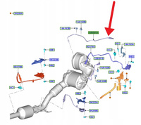 CZUJNIK TEMPERATURY SPALIN 2.0 ECOBLUE FOCUS 2018- 2317663 _ JX61-12B591-CA