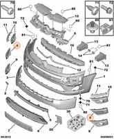 ZESTAW ZAŚLEPEK HALOGENU CITROEN C4 PICASSO OE 7414SA