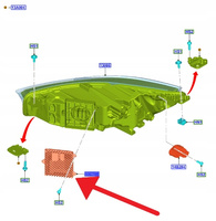 MODUŁ PRZETWORNICA LAMPY LED FORD FOCUS 2022- OE 2602441 _ NL7A-13B626-CF