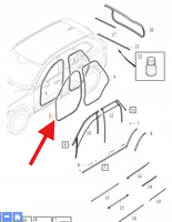 USZCZELKA DRZWI LEWY PRAWY PRZÓD VOLVO XC60 2018- OE 32229249