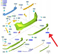 ZAŚLEPKA HAKA ZDERZAKA TYŁ FORD FOCUS HB 2018- OE 2227671 _ JX7B-A17K922-UA