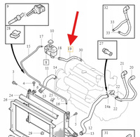 PRZEWÓD ZBIORNIKA WYRÓWNAWCZEGO BENZYNA VOLVO S60 XC70 2001- OE 30680923