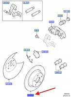 TARCZA HAMULCOWA TYŁ 2268030 _ 2T1J-2A315-BC