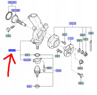 ZWROTNICA PRAWY PRZÓD Z PIASTĄ FORD TRANSIT Mk6 2006-2014 _1672071_6C11-3K185-BC